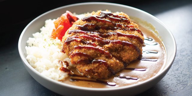 Beef Menchi Katsu Curry Rice Bowl