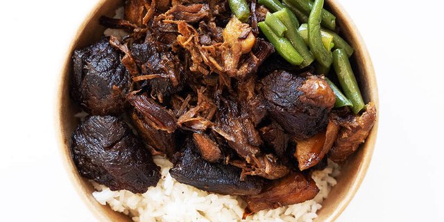 Red-Glazed Pork Bowl
