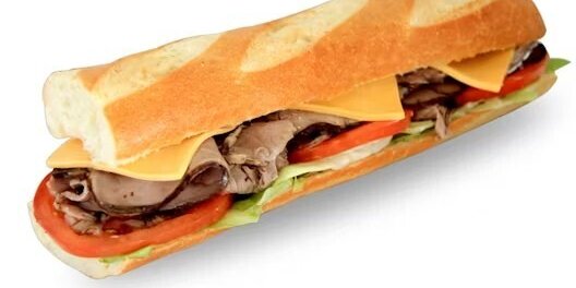 Roast Beef & Cheese Baguette