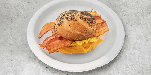 Bacon & Cheese Egg Sandwich