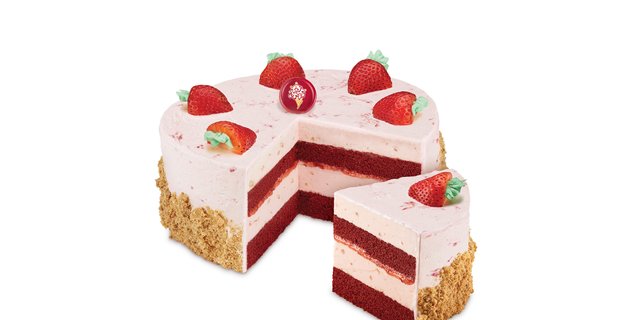 Strawberry Passion Ice Cream Cake
