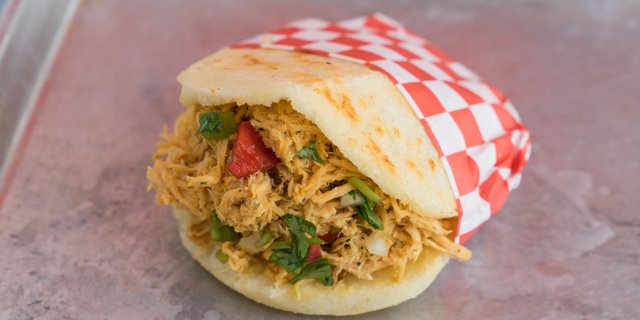 Shredded Chicken Arepa