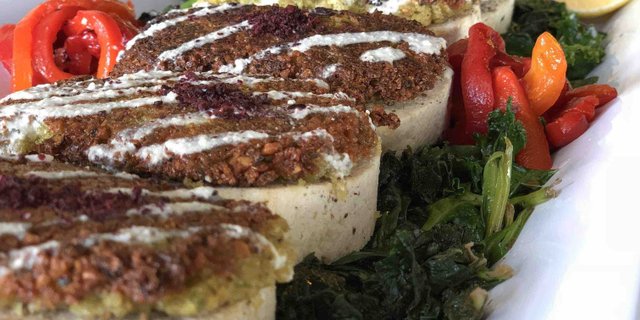 Falafel Encrusted Tofu