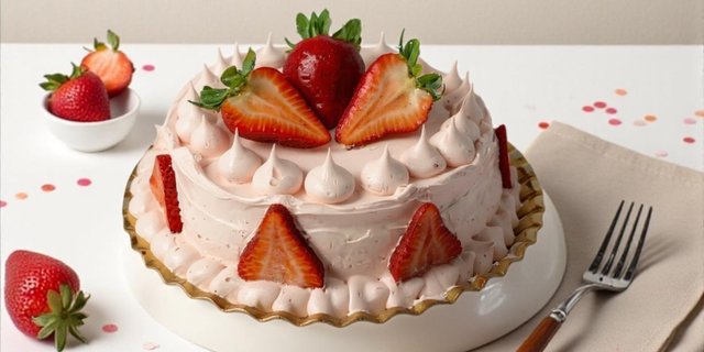 Strawberry Tres Leches 8" Cake