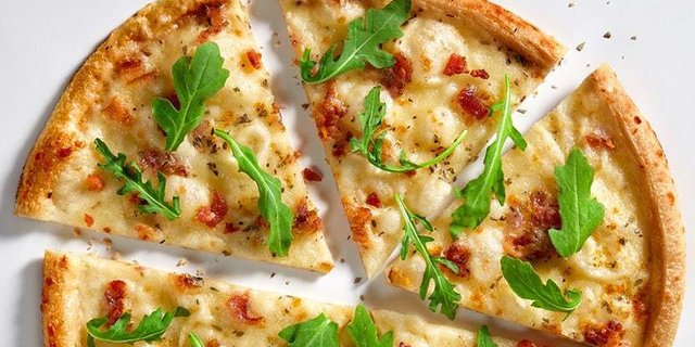 Large White Top Pizza