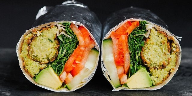 Pesto Falafel Wrap