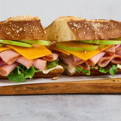 Pretzel Ham Sandwich Lunch Box w/ Salad