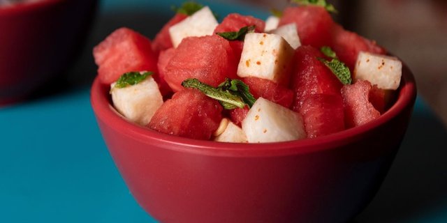 Watermelon & Jicama Salad