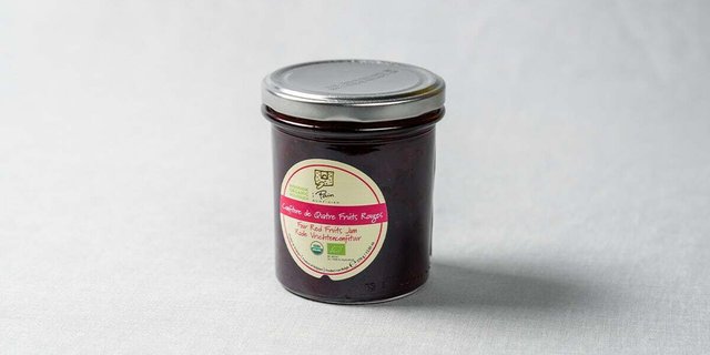 Four Red Fruit Jam Jar