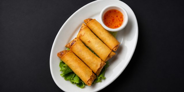Golden Crispy Spring Rolls