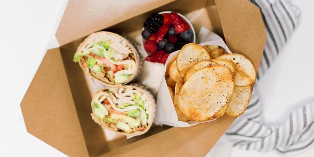 Buffalo Chicken Wrap Boxed Lunch