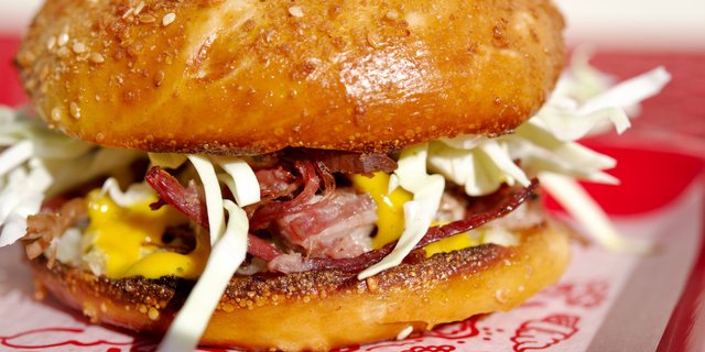 Salt Beef Bagel Sandwich