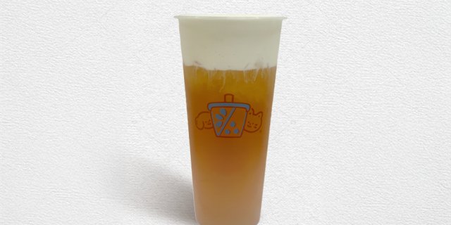 Peach Oolong Tea w/ Cheese Foam