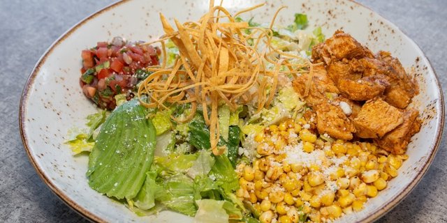 Chicken Caesar Taco Salad