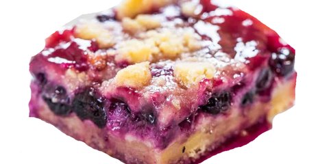 Vegan Wild Blueberry Crumble Bar