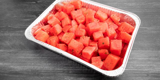 Mint-Watermelon Cubes