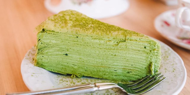 Green Tea Crepe Cake