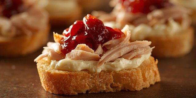 Holiday Turkey Crostini Platter