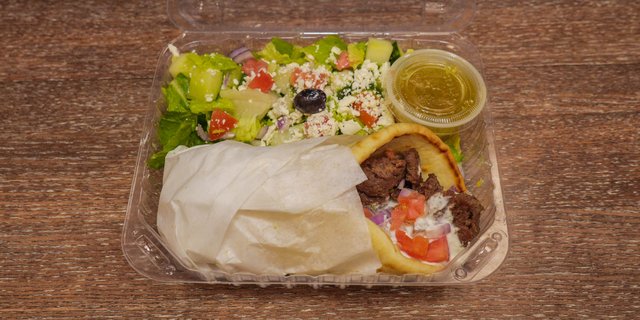 Beef & Lamb Gyro Pita Platter