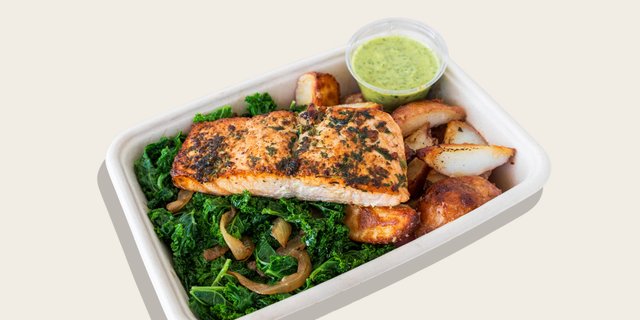 Chimichurri Salmon Hot Plate