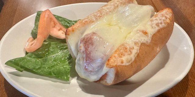 Leona’s Classic Meatball Sandwich