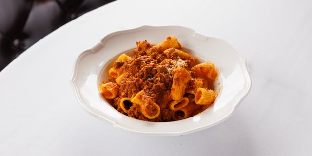 Gluten Free Rigatoni Bolognese