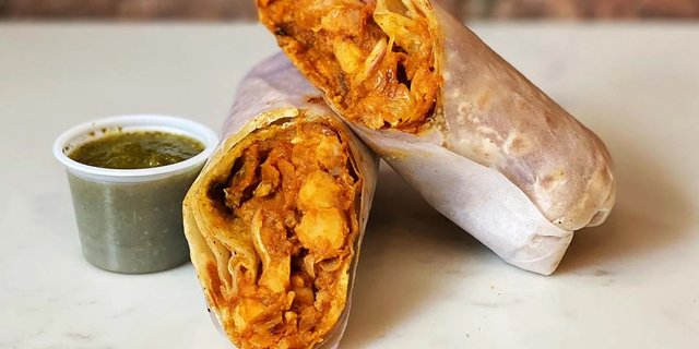 Vegan Channa Kathi Roll