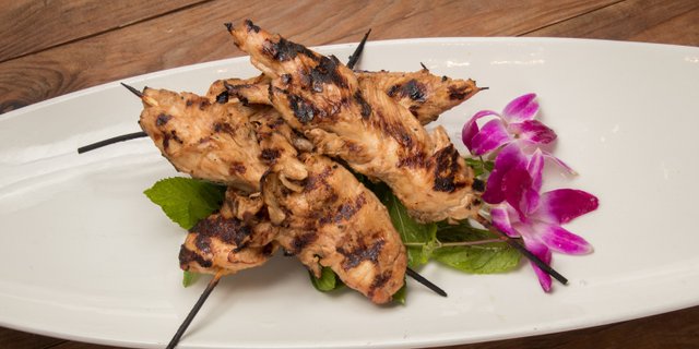 Fresh Grilled Chicken Skewers
