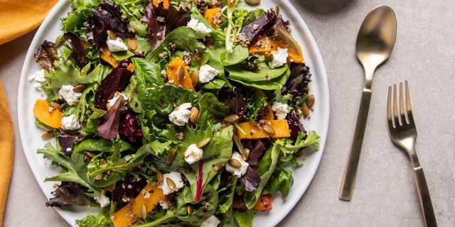 Honey-Fried Goat Cheese & Arugula Salad