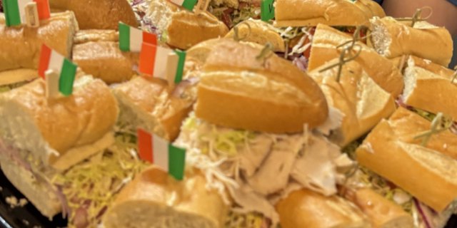 Large Platter of Italian Hoagies