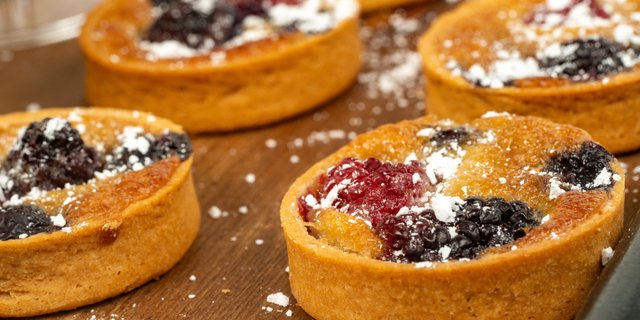Smoked Triple Berry Tarts
