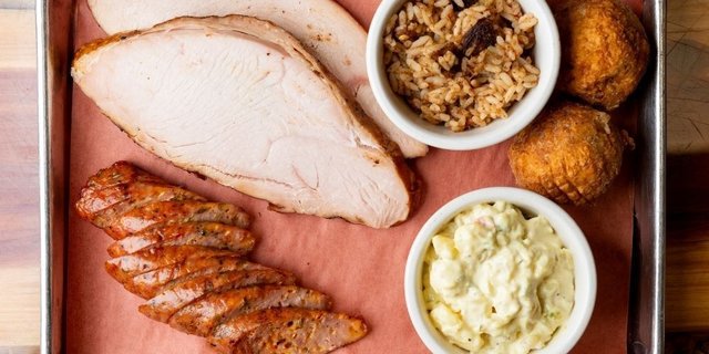Two Meat Barbecue Meal