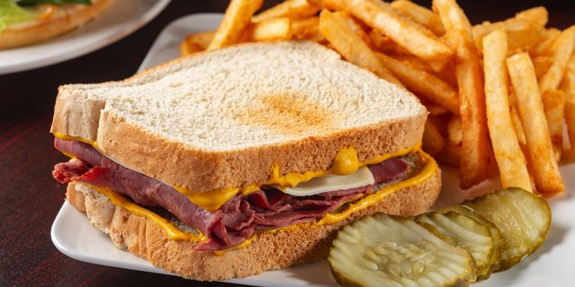 Halal Corned Beef Sandwich