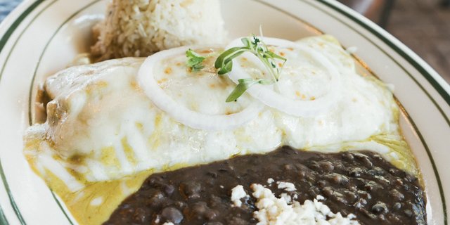 Individual Poblano Verde Chicken Enchiladas