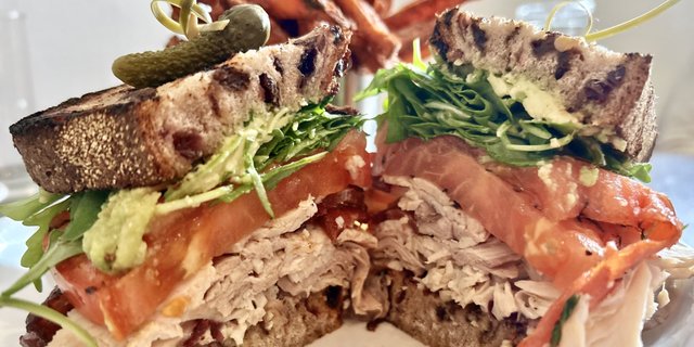 Roasted Turkey Club Sandwich