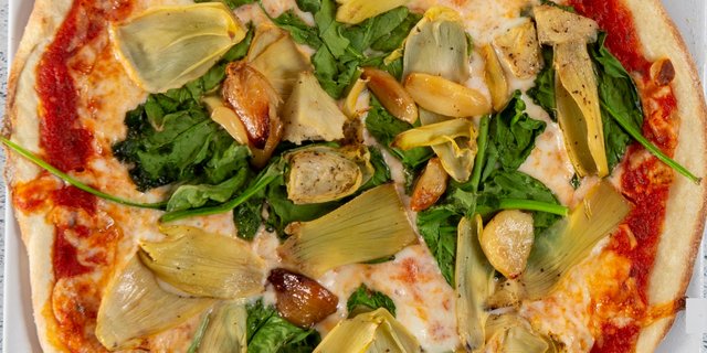 Spinach Artichoke Pizza