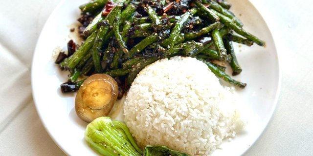 String Beans w/ Mined pork Rice Box