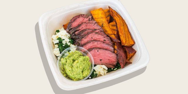 Egg White & Avocado Plate w/ Steak