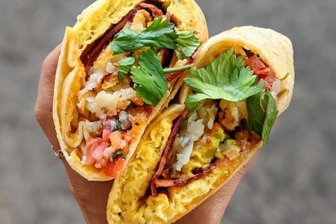 Breakfast Burrito w/ Green Sauce