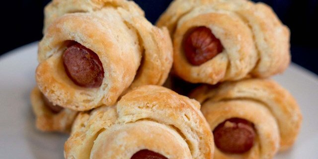 Wagyu Beef Pigs in a Blanket w/ Barbere Dipping Sauce
