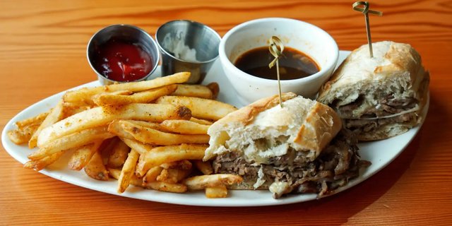 Prime Rib French Dip Sandwich