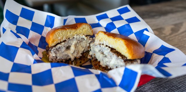 The Blucy Stuffed Burger