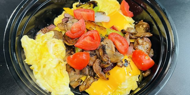 Individual Veggie Scrambler Bowl