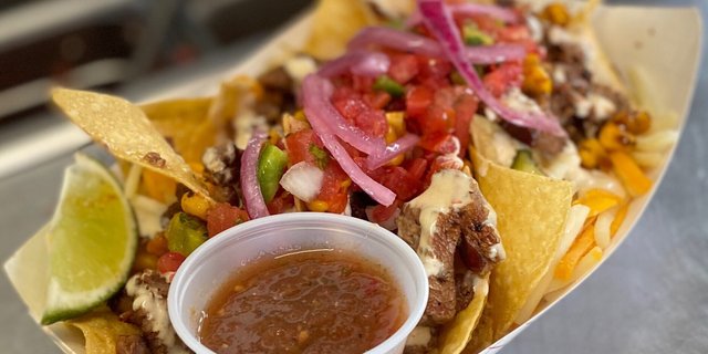 Beef Loaded Nachos