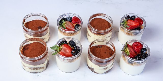 Classic Italian Desserts Cups