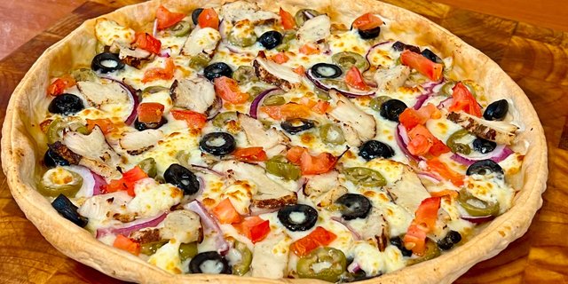 Hand-Tossed Mediterranean Pizza