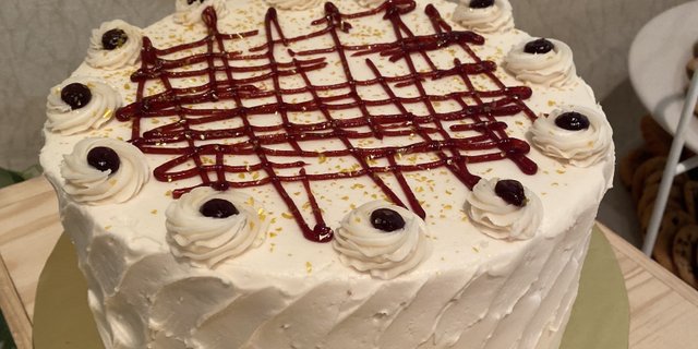 Raspberry Almond Cake