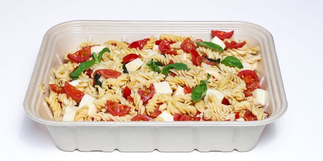 Pasta Salad w/ Fresh Tomato, Mozzarella & Basil