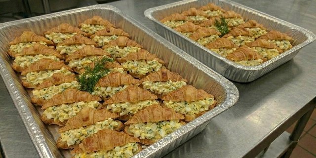 Egg Salad Mini Croissant Sandwich