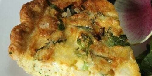 Herb & Gruyere Mini Quiches w/ Bacon